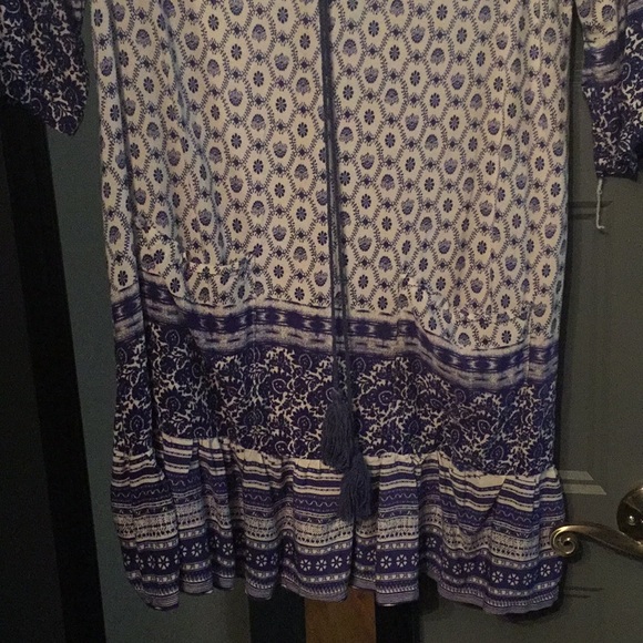 Blue and cream Hux tunic - Picture 2 of 5